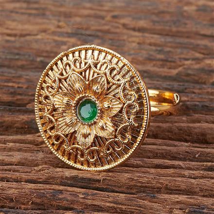 Antique Adjustable Ring With Gold Plating