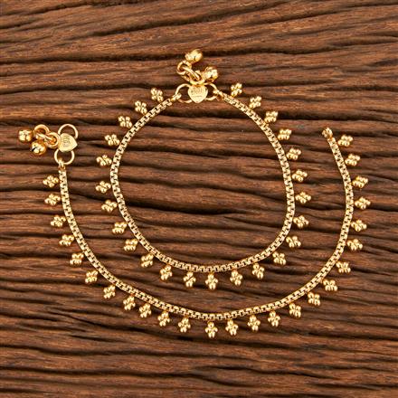 Antique Baby Payal With Gold Plating