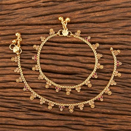 Antique Baby Payal With Gold Plating