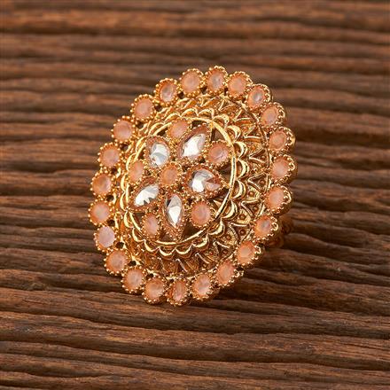 Antique Adjustable Ring With Gold Plating