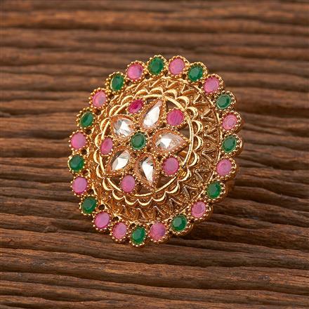 Antique Adjustable Ring With Gold Plating