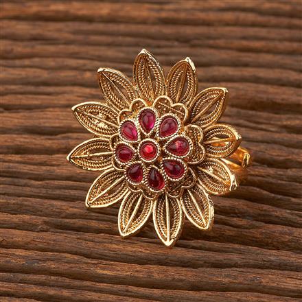 Antique Adjustable Ring With Gold Plating