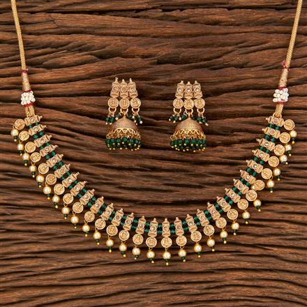 Antique Choker Necklace With Gold Plating