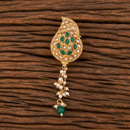 Antique Moti Brooch With Gold Plating
