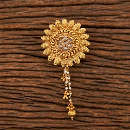 Antique Classic Hair Brooch With Gold Plating