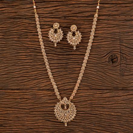 Antique Long Necklace With Gold Plating