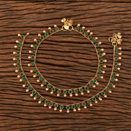 Antique Moti Payal With Gold Plating