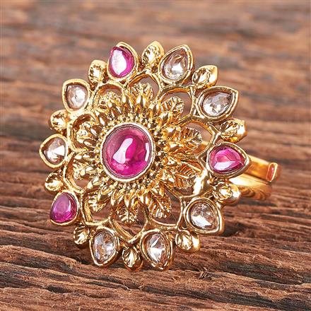 Antique Adjustable Ring With Gold Plating