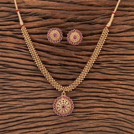 Antique Thushi Necklace With Gold Plating