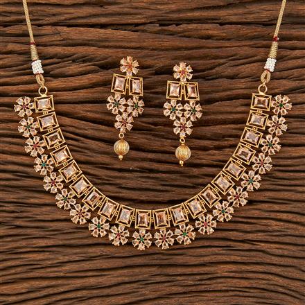 Antique Classic Necklace With Gold Plating