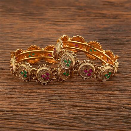 Antique Openable Bangles With Gold Plating