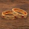 Antique Openable Bangles With Matte Gold Plating
