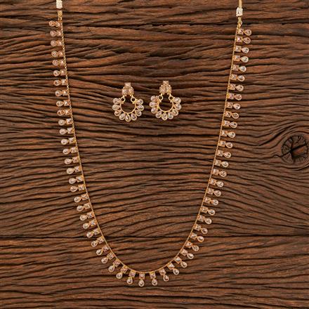 Antique Long Necklace With Gold Plating