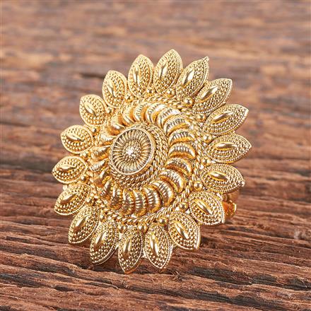 Antique Adjustable Ring With Gold Plating