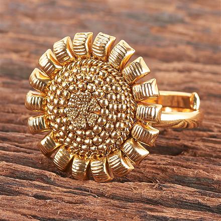 Antique Adjustable Ring With Gold Plating
