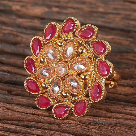 Antique Adjustable Ring With Gold Plating