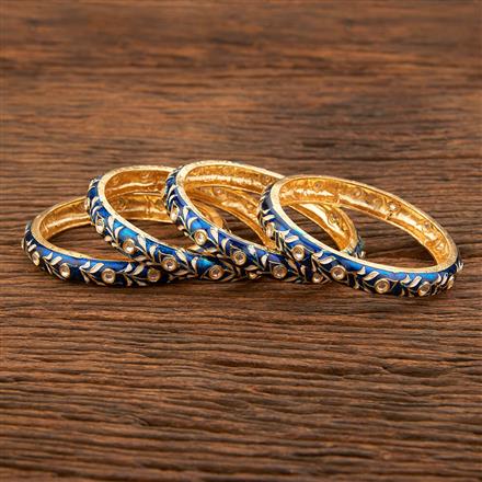 Antique Meenakari Bangles With Gold Plating