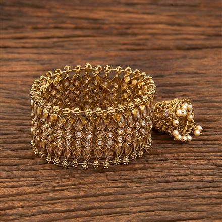 Antique Reverse Ad Stone Bracelet Bracelet With Mehndi Plating