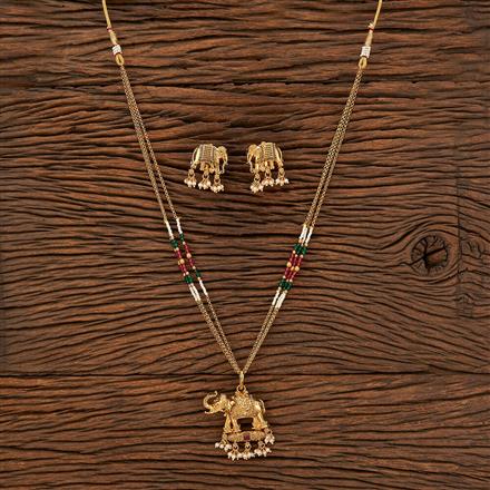 Antique Delicate Pendant Set With Gold Plating