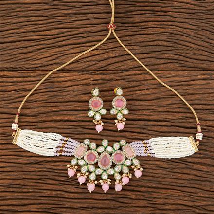 Antique Choker Necklace With Gold Plating