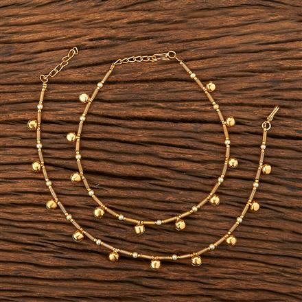 Antique Delicate Payal With Gold Plating