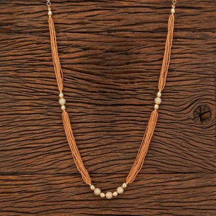 Antique Long Necklace With Gold Plating