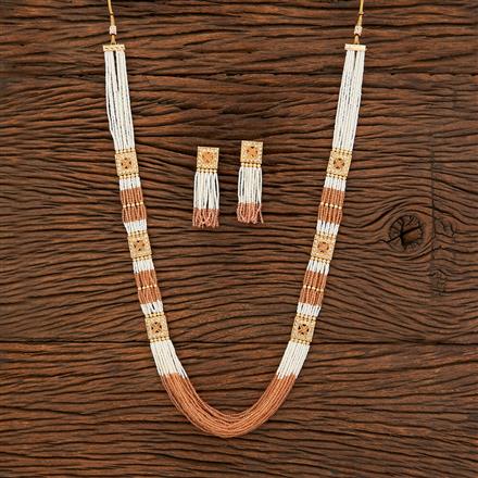 Antique Long Necklace With Gold Plating