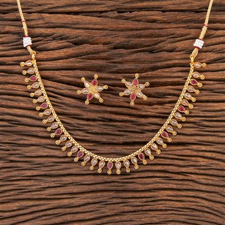 Antique Delicate Necklace With Gold Plating