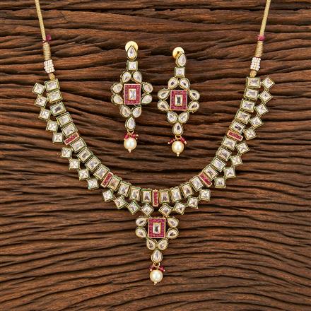 Antique Meenakari Necklace With Gold Plating