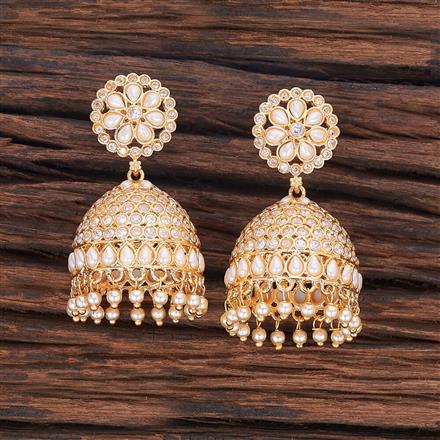 Antique Moti Earring With Gold Plating