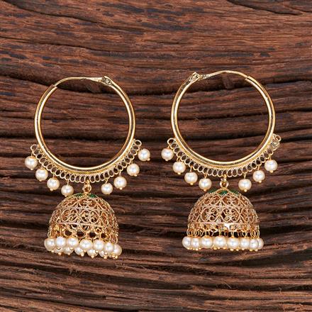 Antique Jhumki With Gold Plating