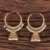 Antique Plain Gold Earring With Gold Plating
