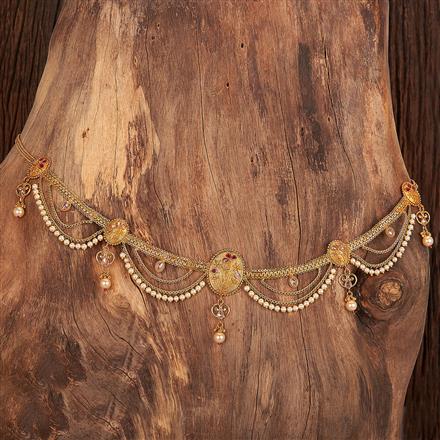Antique Pearl Belt With Gold Plating
