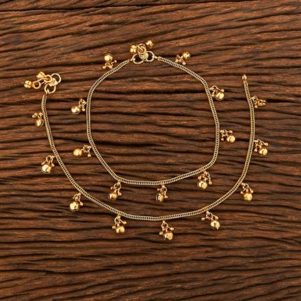 Antique Pearl Payal With Gold Plating