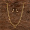 Antique South Indian Necklace With Matte Gold Plating