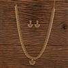 Antique South Indian Necklace With Matte Gold Plating