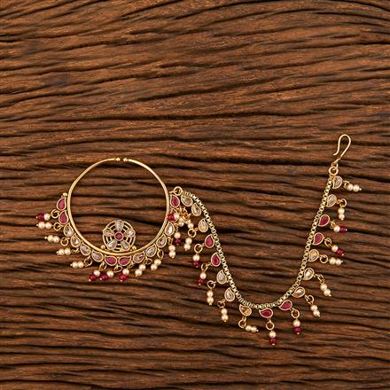 Antique Pressing Nose Ring With Gold Plating