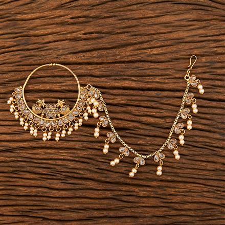 Antique Pressing Nose Ring With Gold Plating