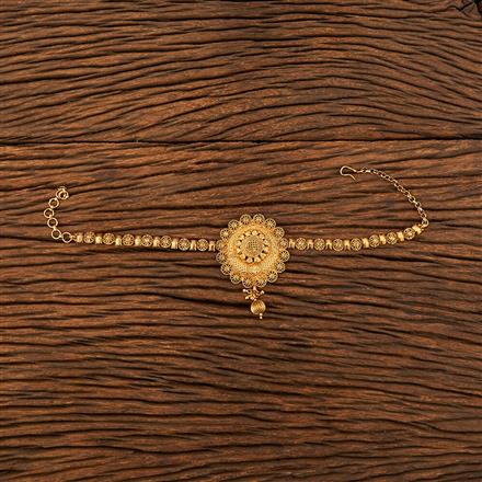 Antique Plain Gold Baju Band With Gold Plating