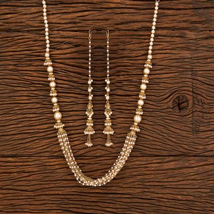 Antique Long Necklace With Gold Plating