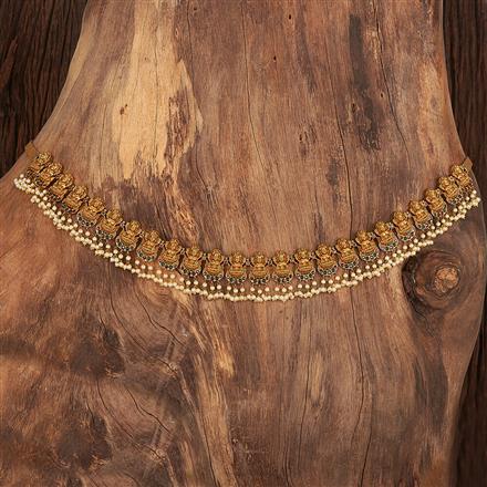 Antique South Indian Belt With Matte Gold Plating