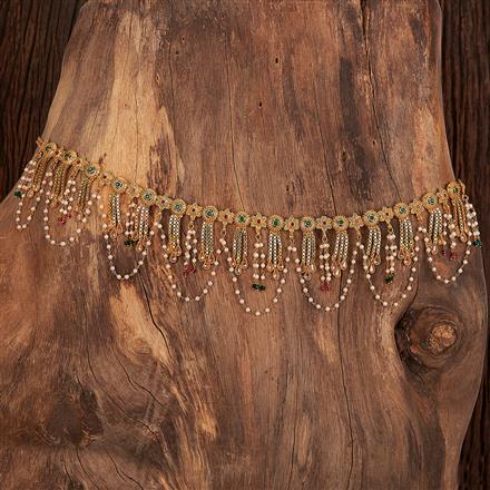 Antique Moti Belt With Gold Plating