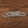 Antique Delicate Bangles With Rhodium Plating