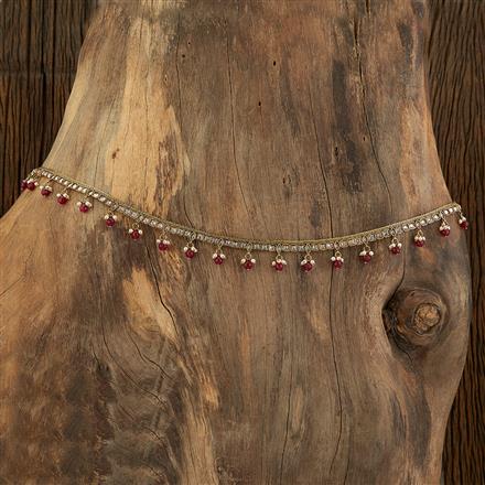 Antique Reverse Ad Stone Belt With Mehndi Plating