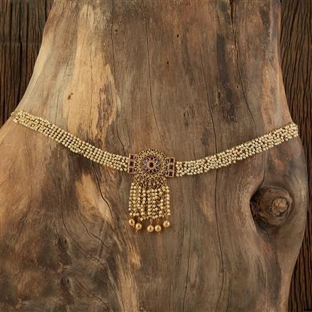 Antique Moti Belt With Gold Plating