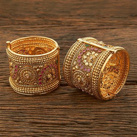 Antique Openable Bangles With Gold Plating