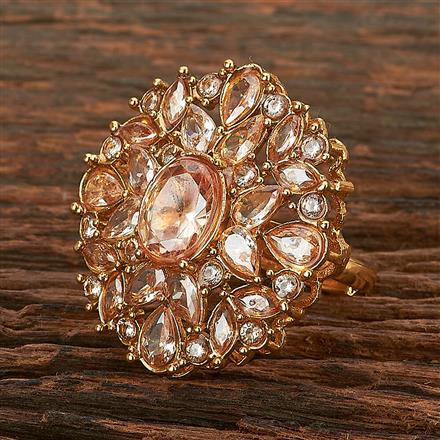 Antique Adjustable Ring With Gold Plating