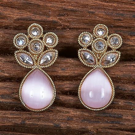 Antique Delicate Earring With Mehndi Plating