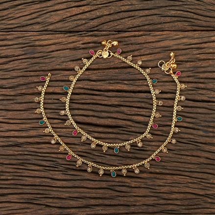 Antique Delicate Payal With Gold Plating