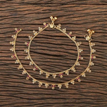 Antique Delicate Payal With Gold Plating